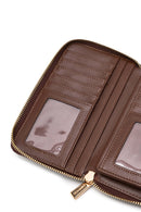 Women's Brown Printed Wallet | Derimod