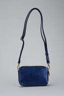 Printed Blue Women's Crossbody Bag | Derimod