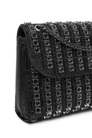 Women's Black Chain Strap Embellished Evening Bag | Derimod