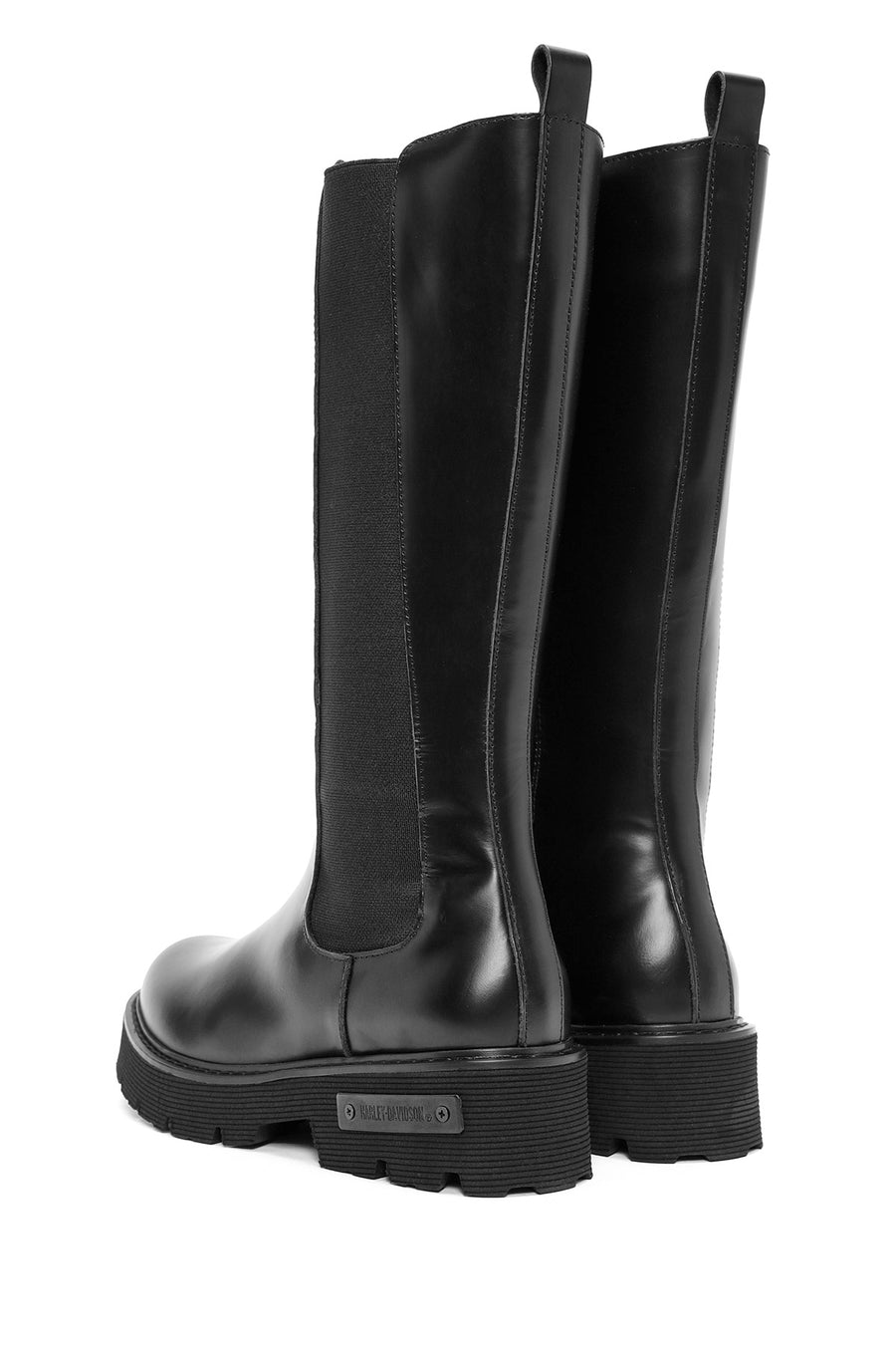 Harley Davidson Women's Black Spiez Zippered Leather Boots