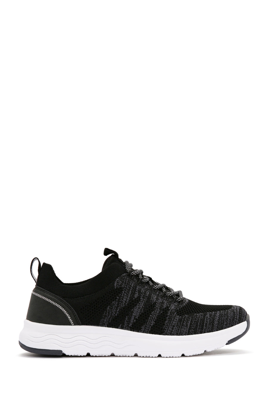 Derimod Zero Erkek Siyah Bağcıklı Kalın Tabanlı Kumaş Sneaker 24SFD69546F | Derimod