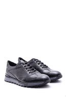 Erkek Kroko Detaylı Deri Sneaker | Derimod