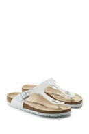 Birkenstock Women's White Gizeh Bf Flip Flops | Derimod