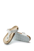 Birkenstock Women's White Gizeh Bf Flip Flops | Derimod