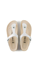 Birkenstock Women's White Gizeh Bf Flip Flops | Derimod