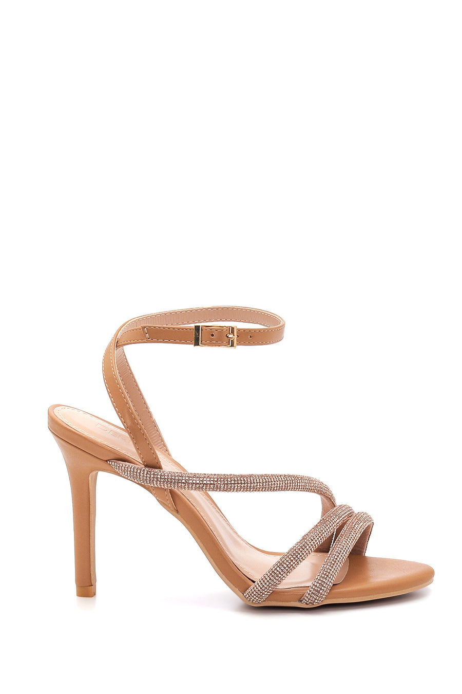 Women's Stone Heeled Sandals 22SFE450414 | Derimod