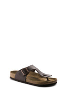 Birkenstock Men's Brown Birko-Flor Slippers | Derimod