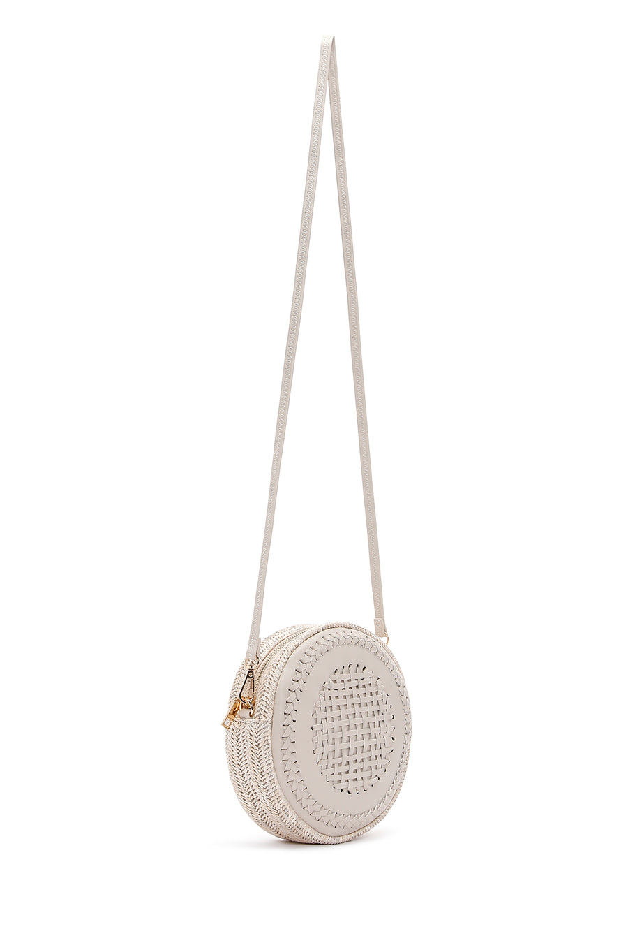 Women's White Long Strap Crossbody Bag