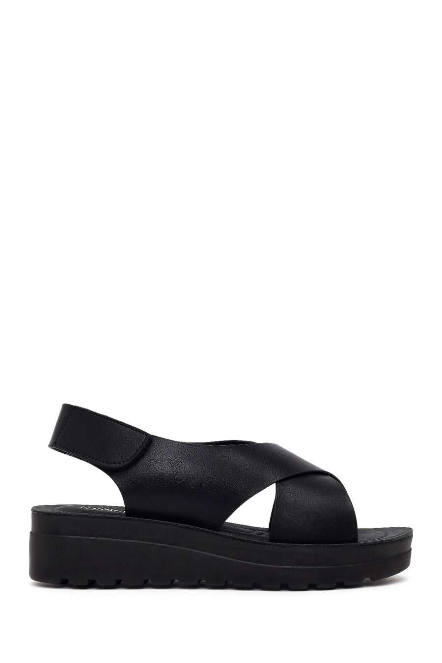 Woman Black Thick-Soled Sandal 26SFE466318 | Derimod