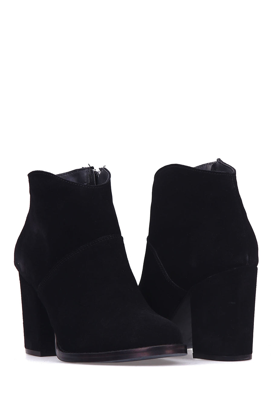 Women's Suede Heeled Boots