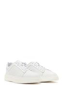 Erkek Beyaz Bağcıklı Deri Sneaker | Derimod
