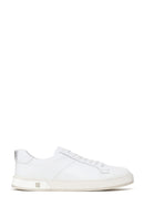 Erkek Beyaz Bağcıklı Deri Sneaker | Derimod