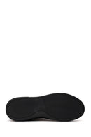 Male Black Lace-up Leather Sneaker | Derimod