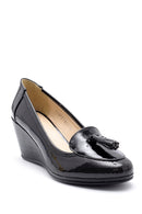 Women's Patent Leather Wedge Heeled Shoes | Derimod