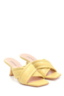 Women's Leather Heeled Slippers | Derimod