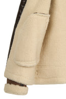 Iceland Woman Brown Fur Collar Teddy Coats | Derimod