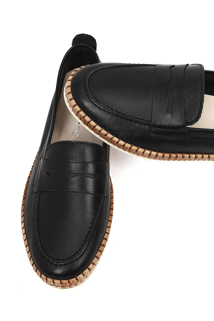 Women's Black Leather Loafer