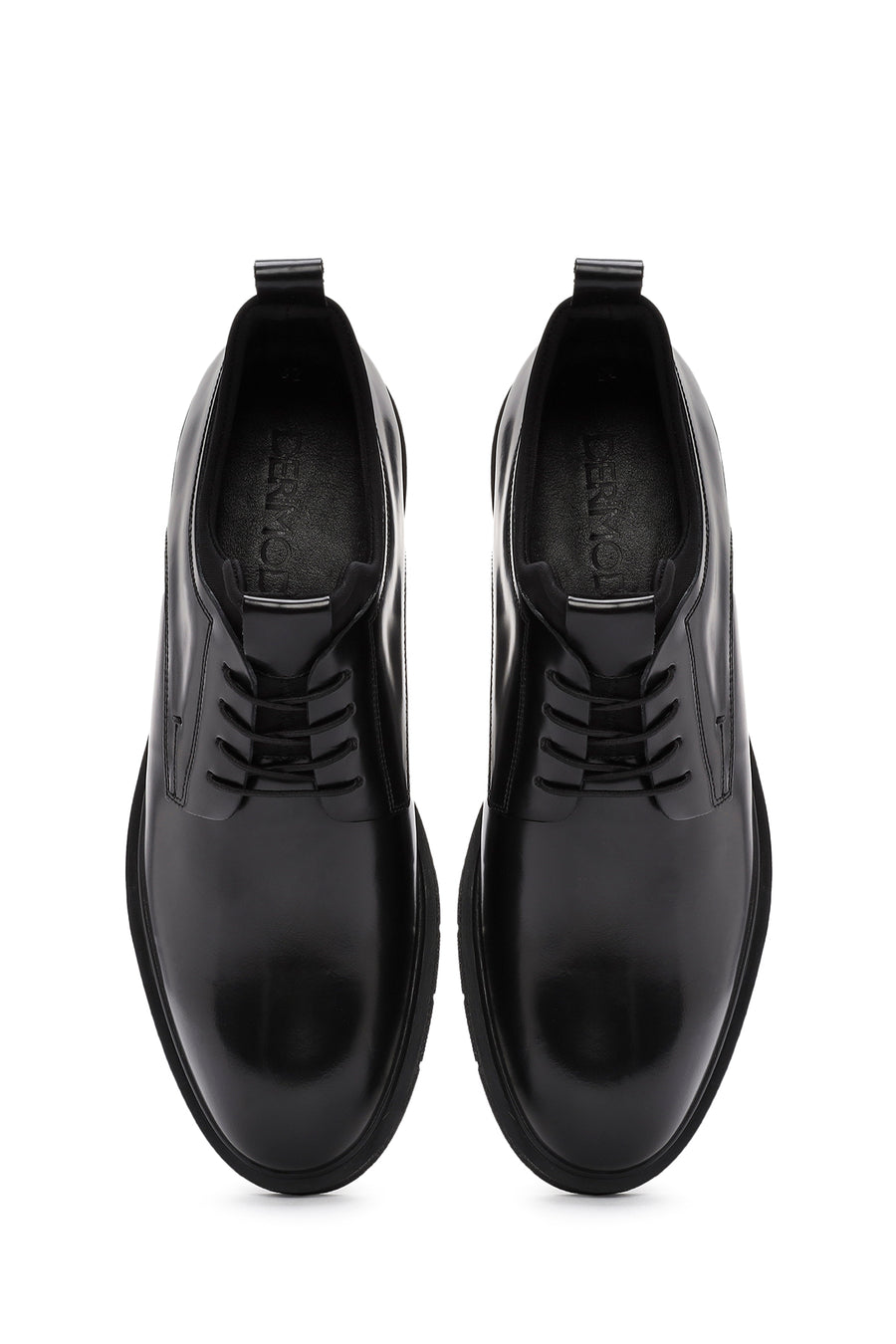 Men's Black Lace Up Leather Casual Shoes