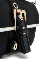 Women's Black Buckle Detailed Shoulder Bag | Derimod