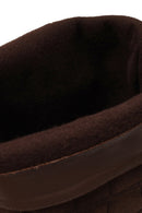 Woman Brown Thin-Heeled Leather Boots | Derimod