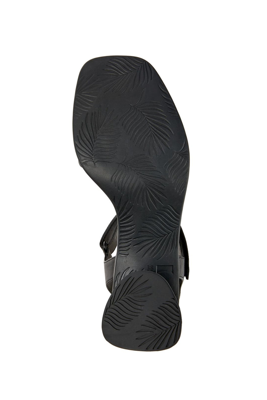 Camper Women's Black Kiara Thick Heeled Leather Sandals