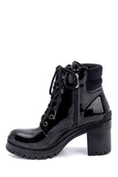 Women's Patent Leather Heeled Boots | Derimod