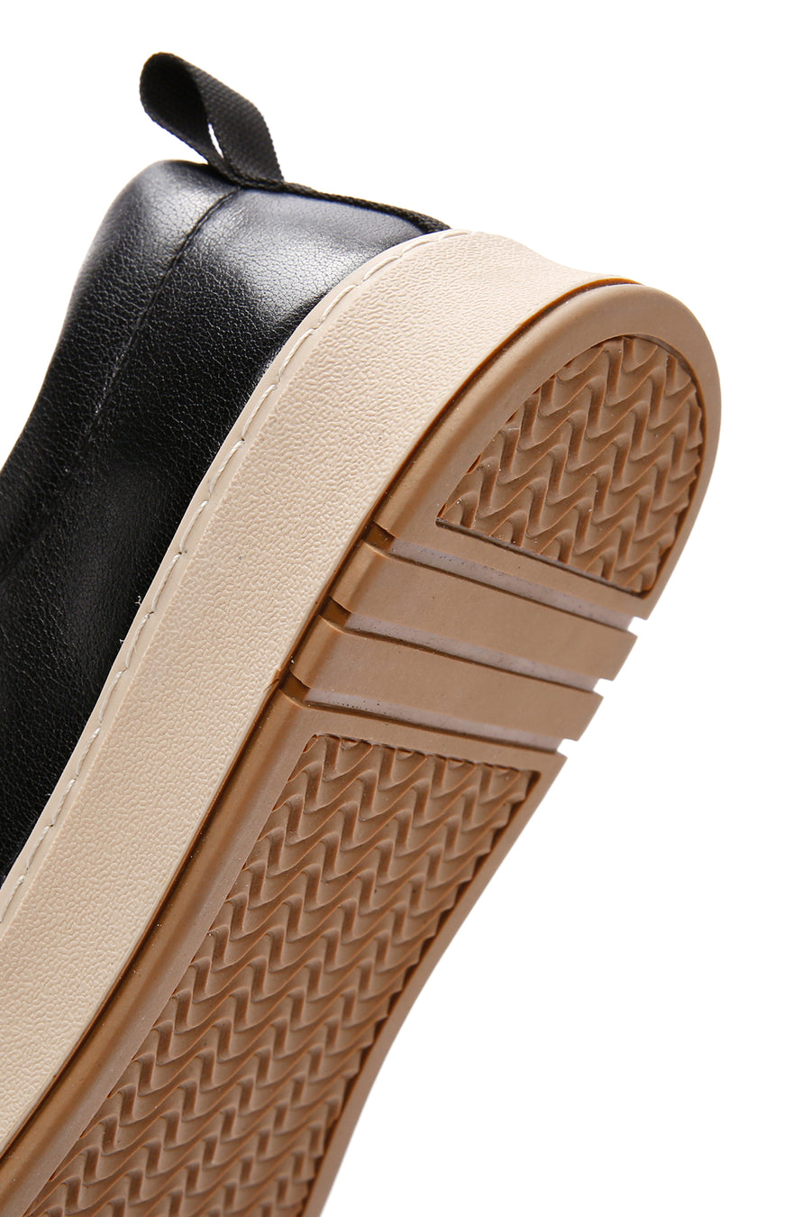 Erkek Siyah Bağcıklı Deri Sneaker
