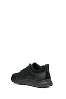Geox Men's Black Spherica Lace-up Leather Sneaker | Derimod
