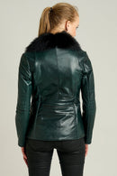 Stella Women's Leather Jacket | Derimod