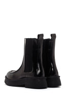 Woman Black Patent Leather Leather Chelsea Boots | Derimod