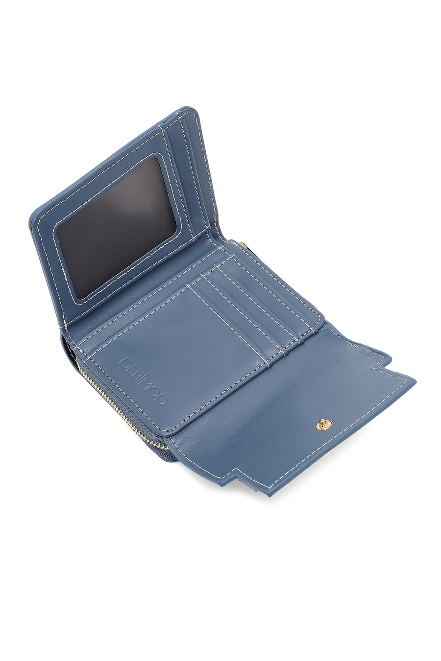 Women's Blue Printed Wallet