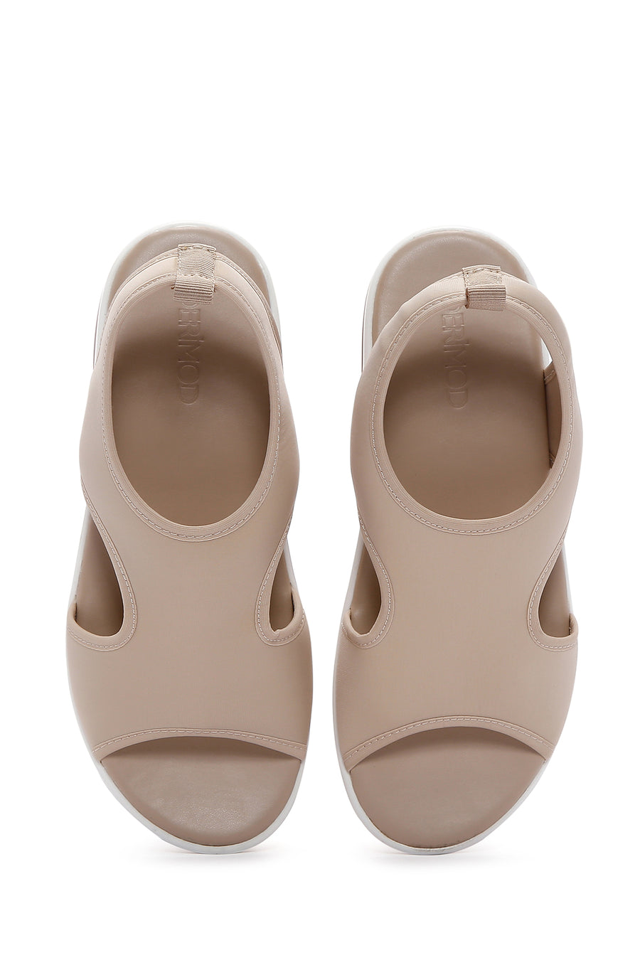 Kadın Bej Kalın Tabanlı Comfort Sandalet