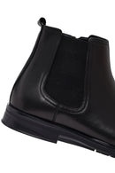 Male Black Leather Chelsea Boots | Derimod