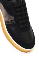 Kadın Siyah Bağcıklı Kalın Tabanlı Desenli Sneaker | Derimod