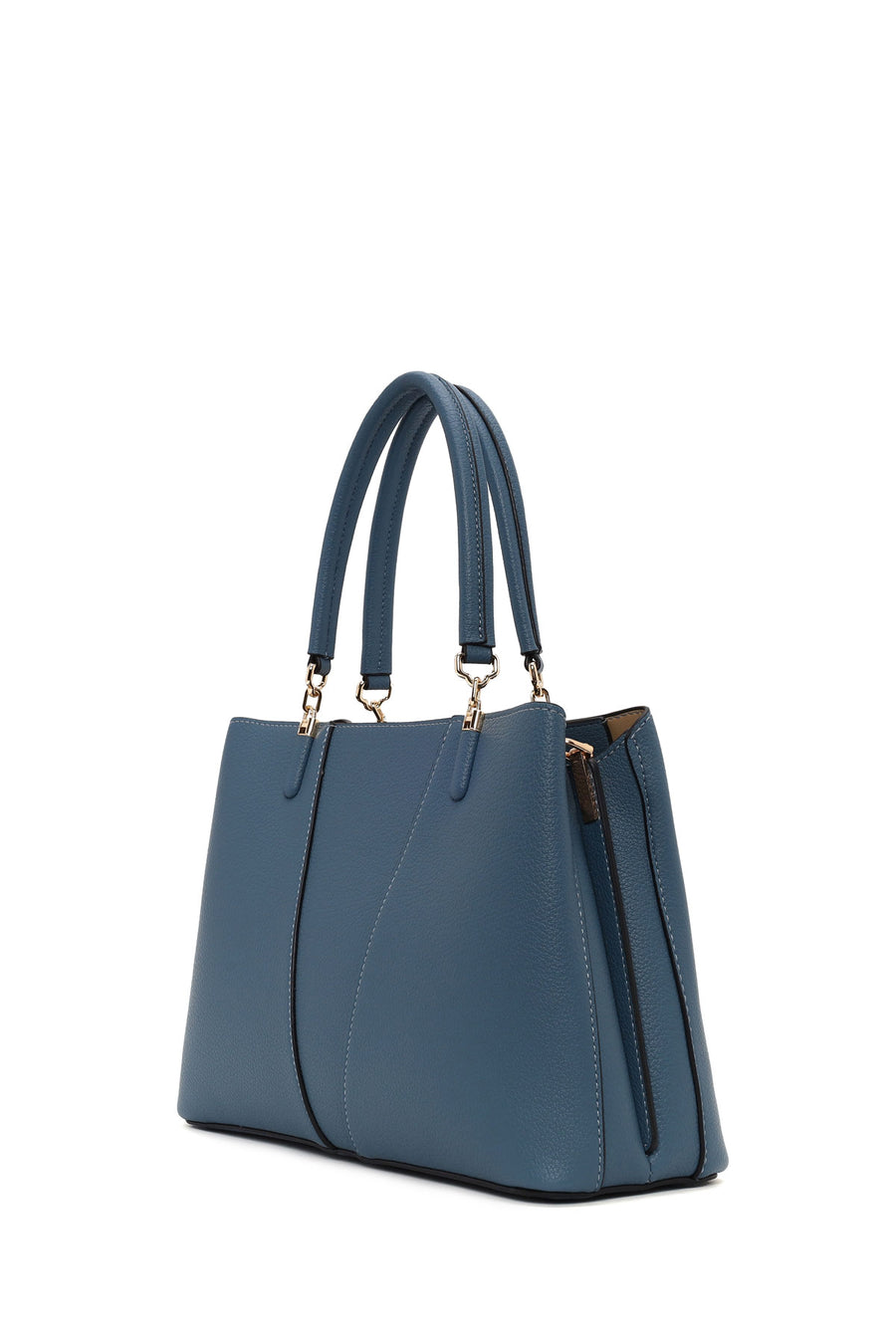 Woman Blue Long-Strap Shoulder Bag