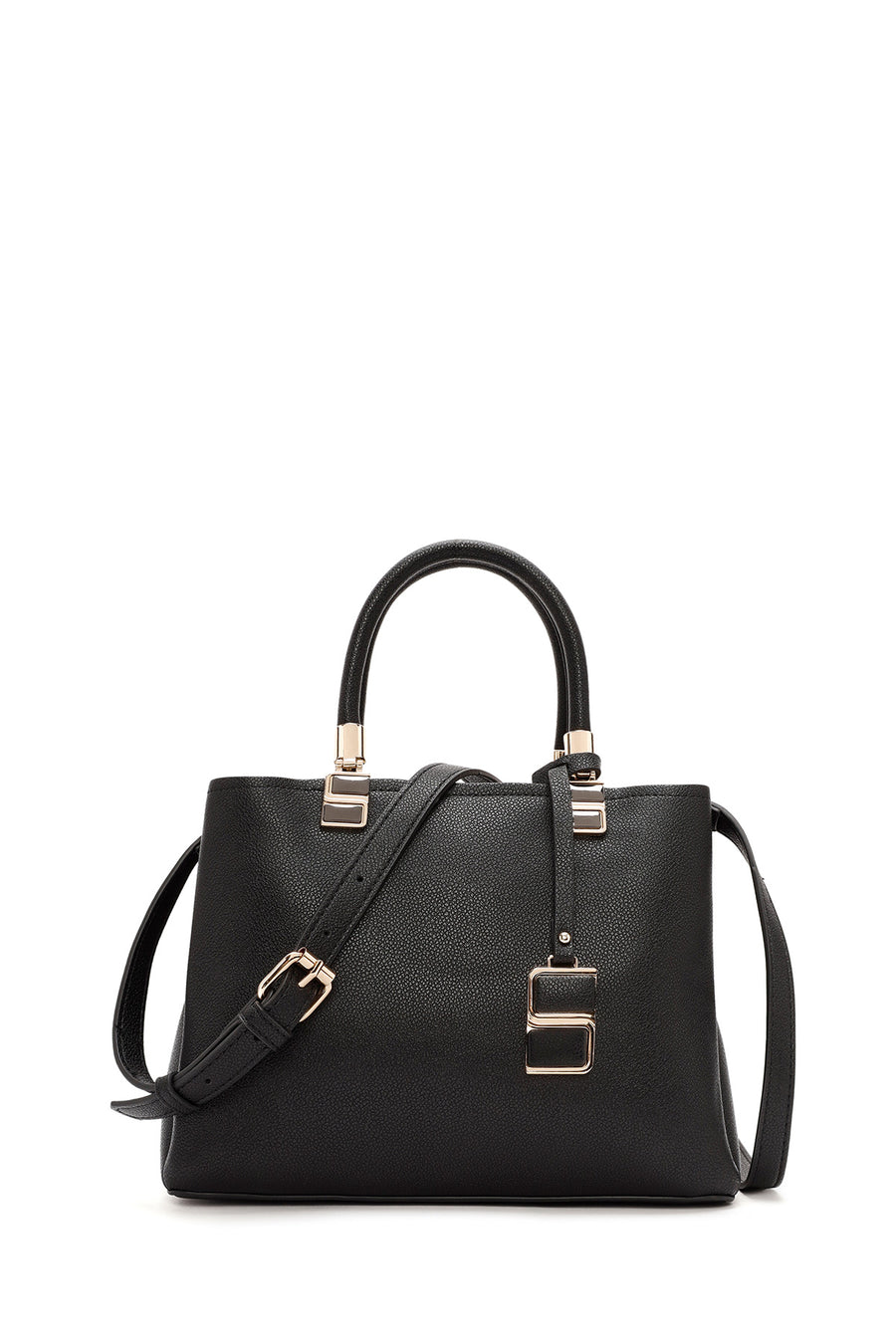 Woman Black Long-Strap Accessory-Detail Shoulder Bag AB150002SF | Derimod