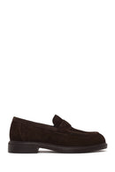 Derimod Black Erkek Kahverengi Süet Deri Loafer | Derimod
