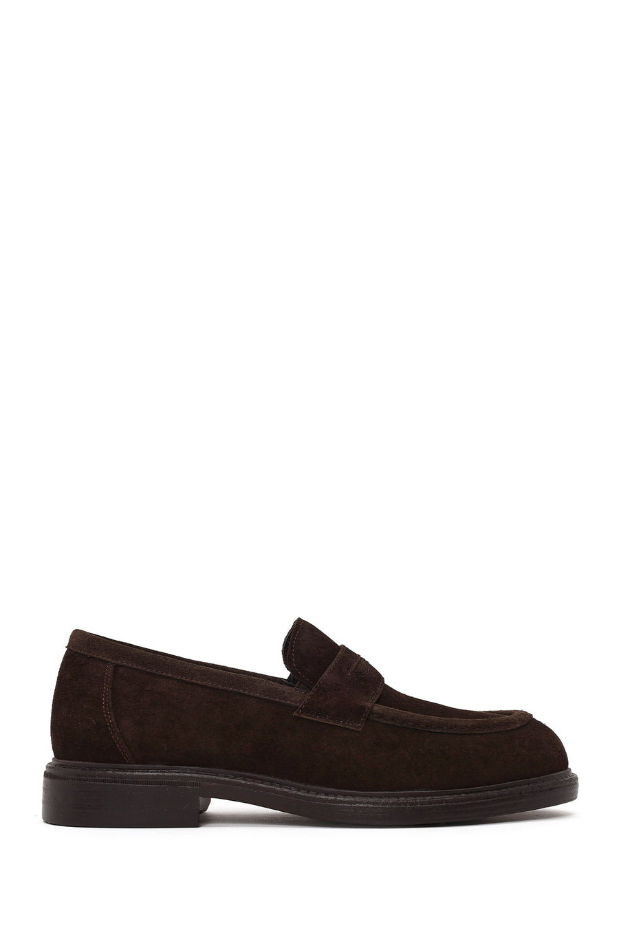 Derimod Black Erkek Kahverengi Süet Deri Loafer WM680029DS | Derimod