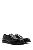 Erkek Siyah Deri Klasik Loafer | Derimod
