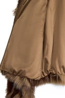 Nevada Woman Brown Oversize Fur Teddy Coats | Derimod