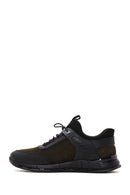 Men's Khaki Lace-Up Nubuck Leather Sneaker | Derimod