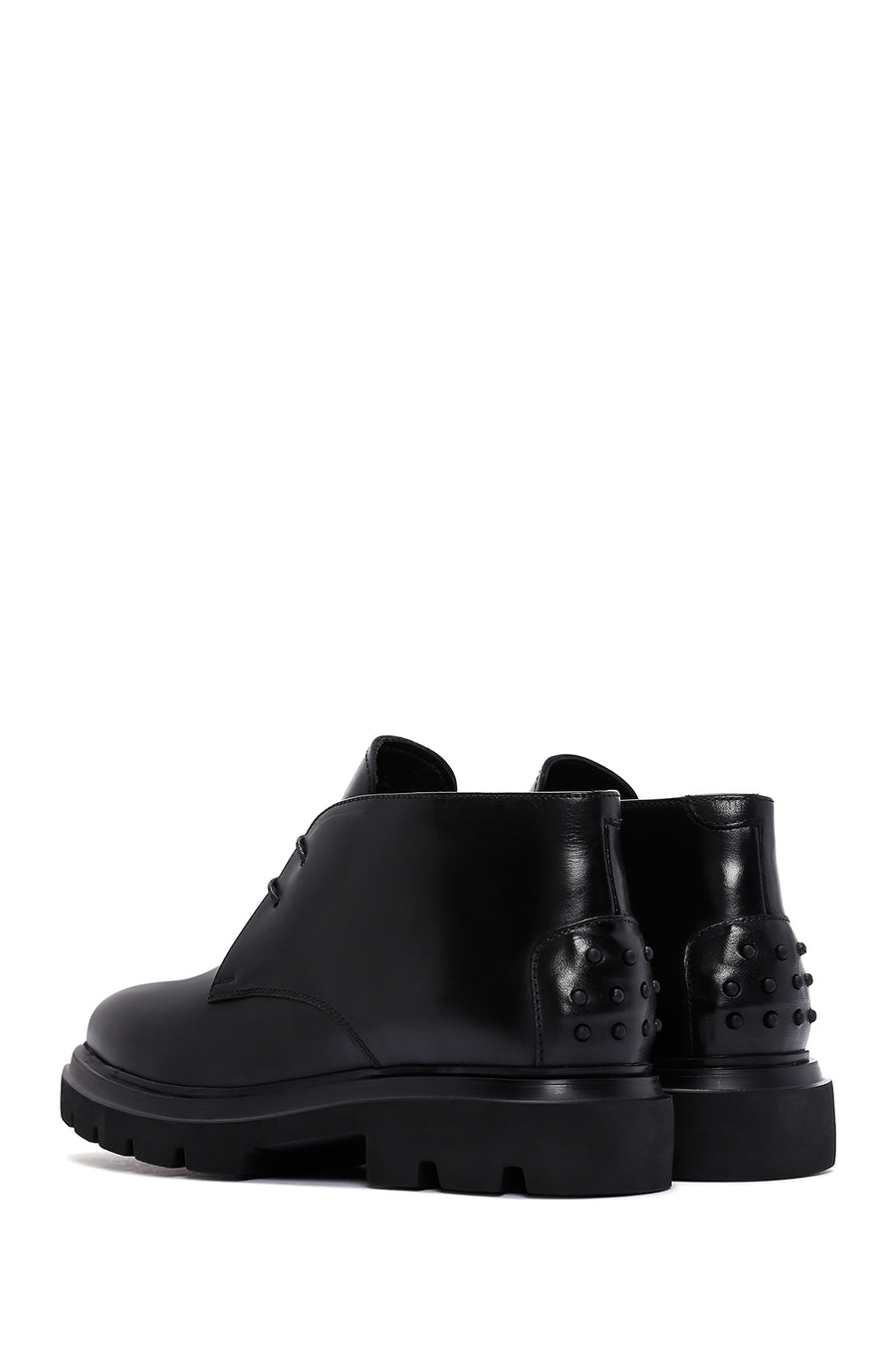 Men's Black Casual Leather Boots