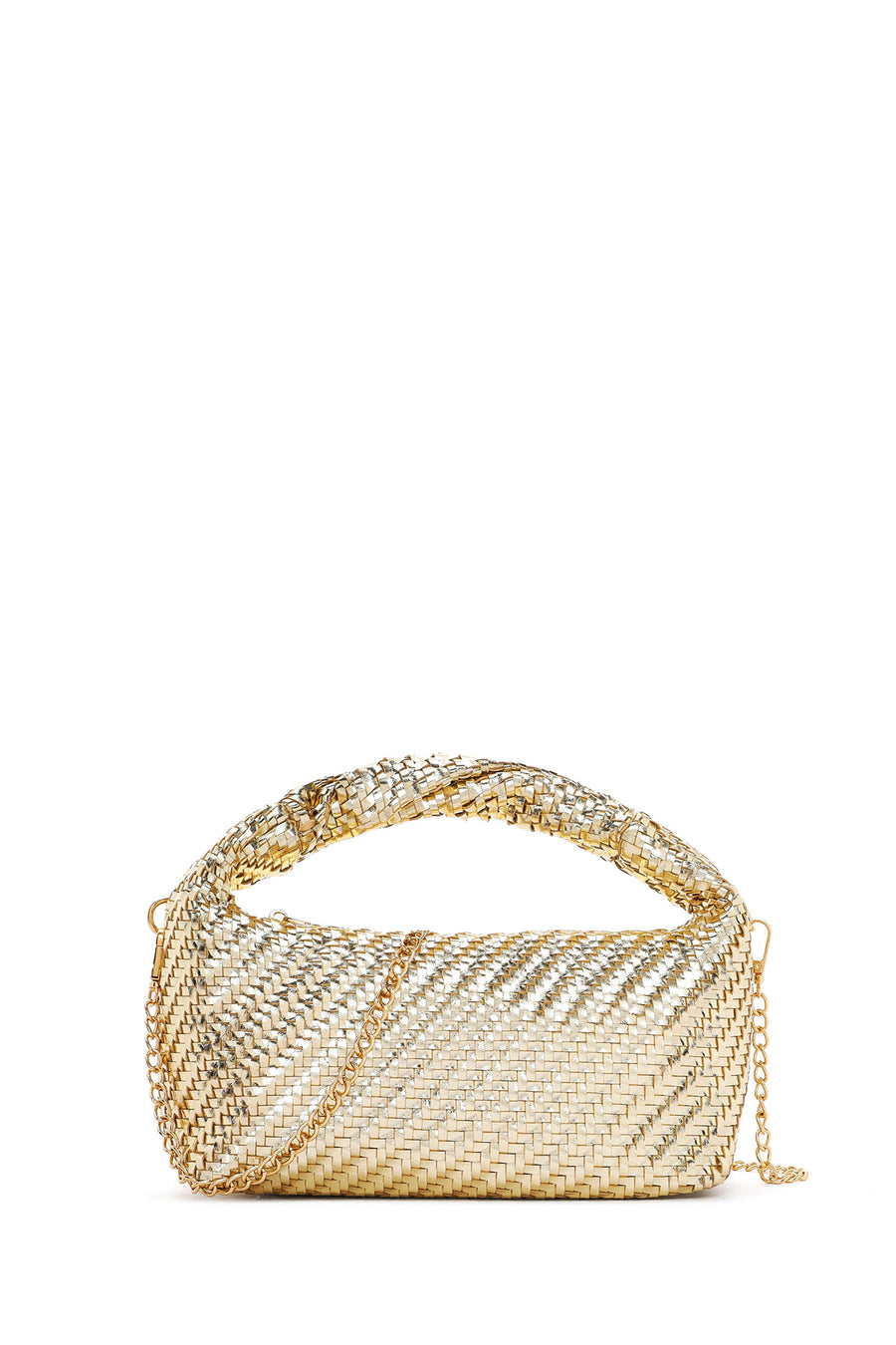Women's Gold Mini Knitted Shoulder Bag 26PBD290229 | Derimod
