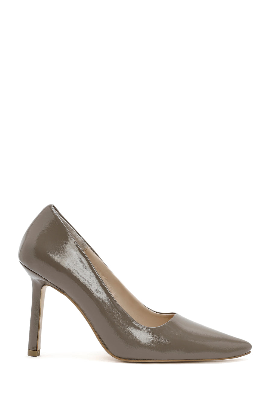 Women's Mink Thin Heels Patent Leather Stiletto 24SFD162116 | Derimod