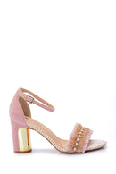 Women's Suede Metal Heel Detailed Shoes | Derimod