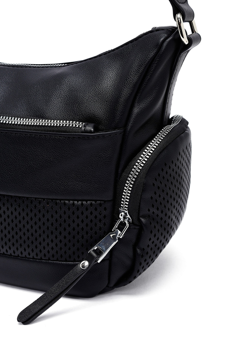 Women's Black Long Strap Crossbody Bag