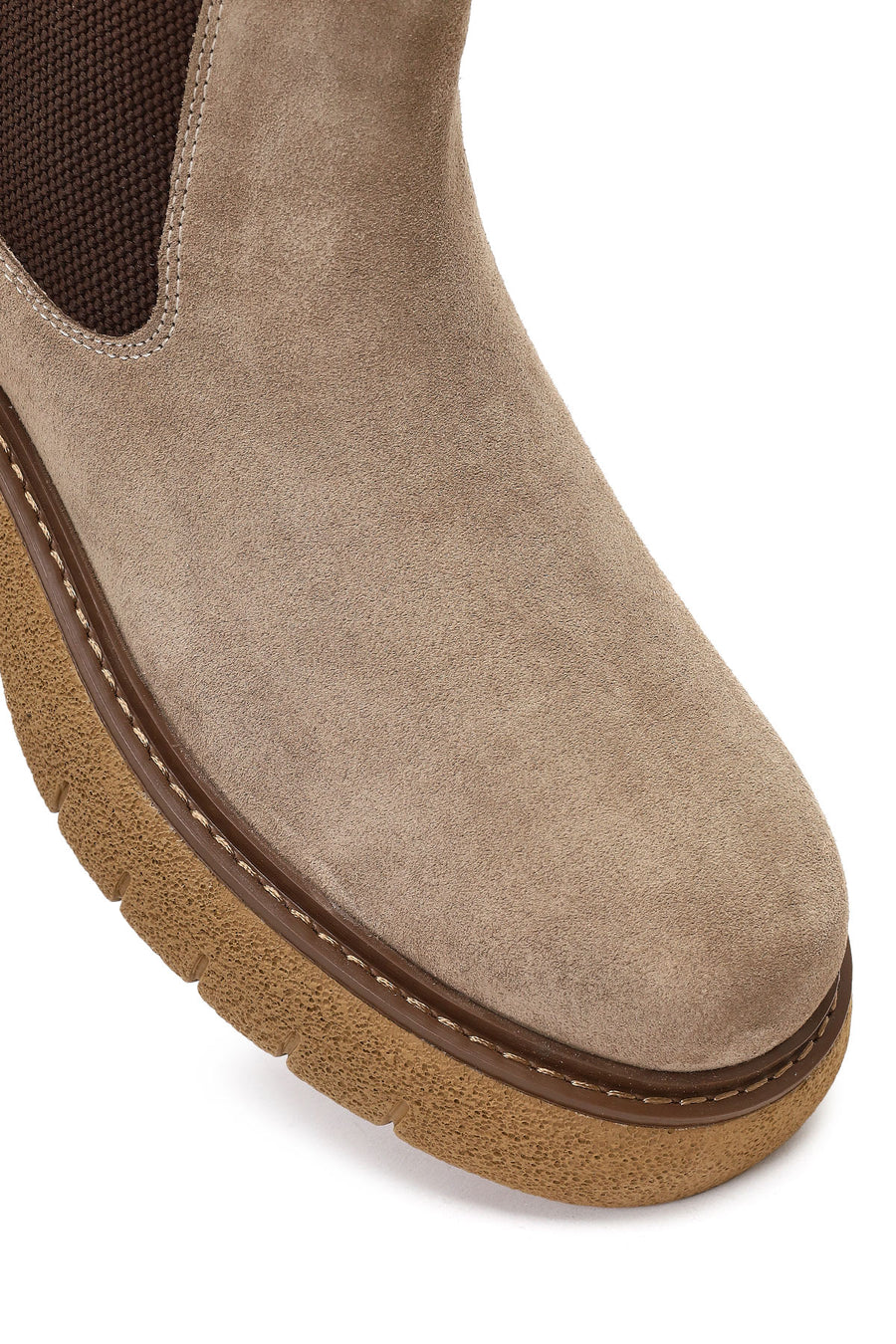 Men's Mink Thick-Soled Suede Leather Chelsea Boot