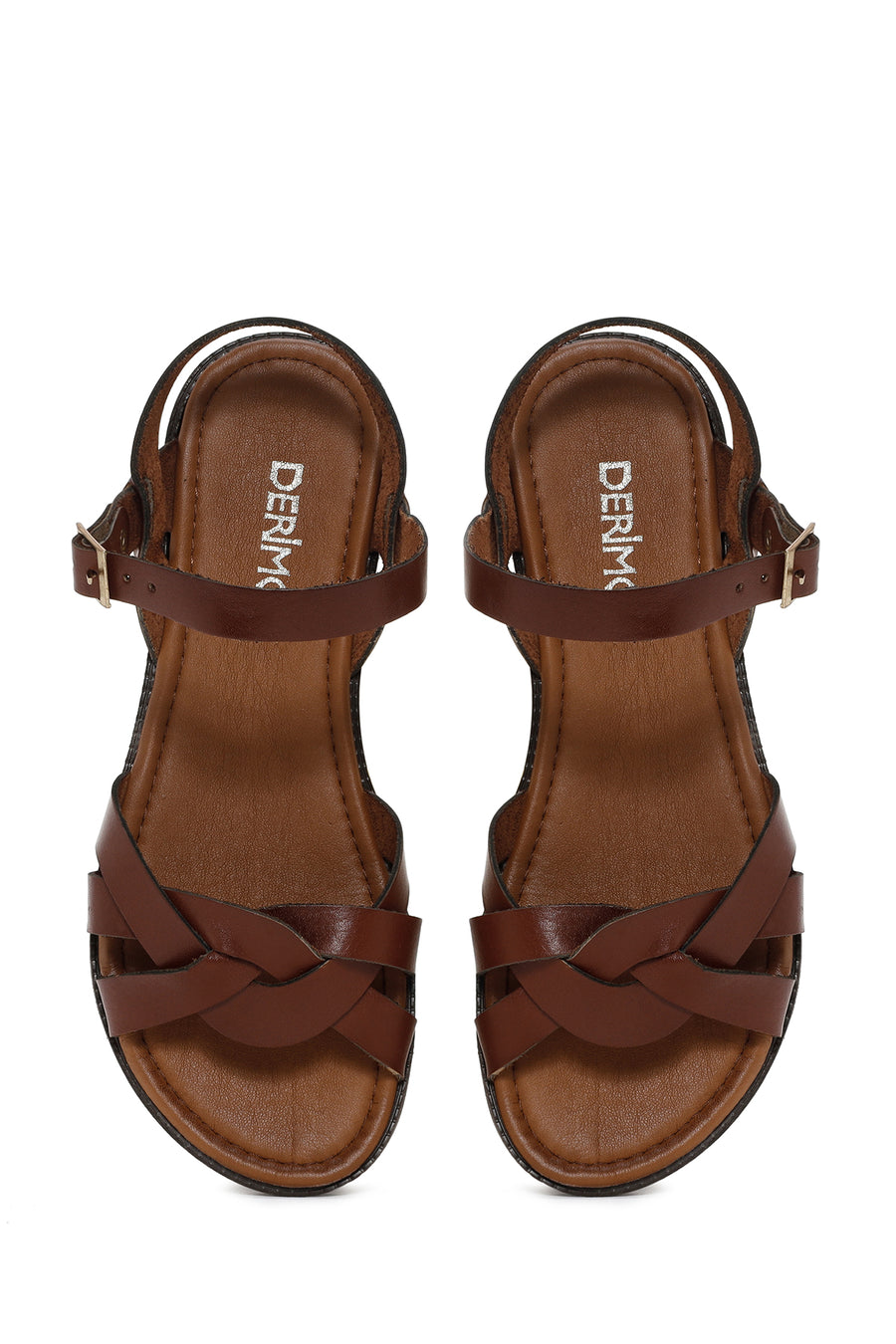 Women's Brown Leather Bodrum Sandals
