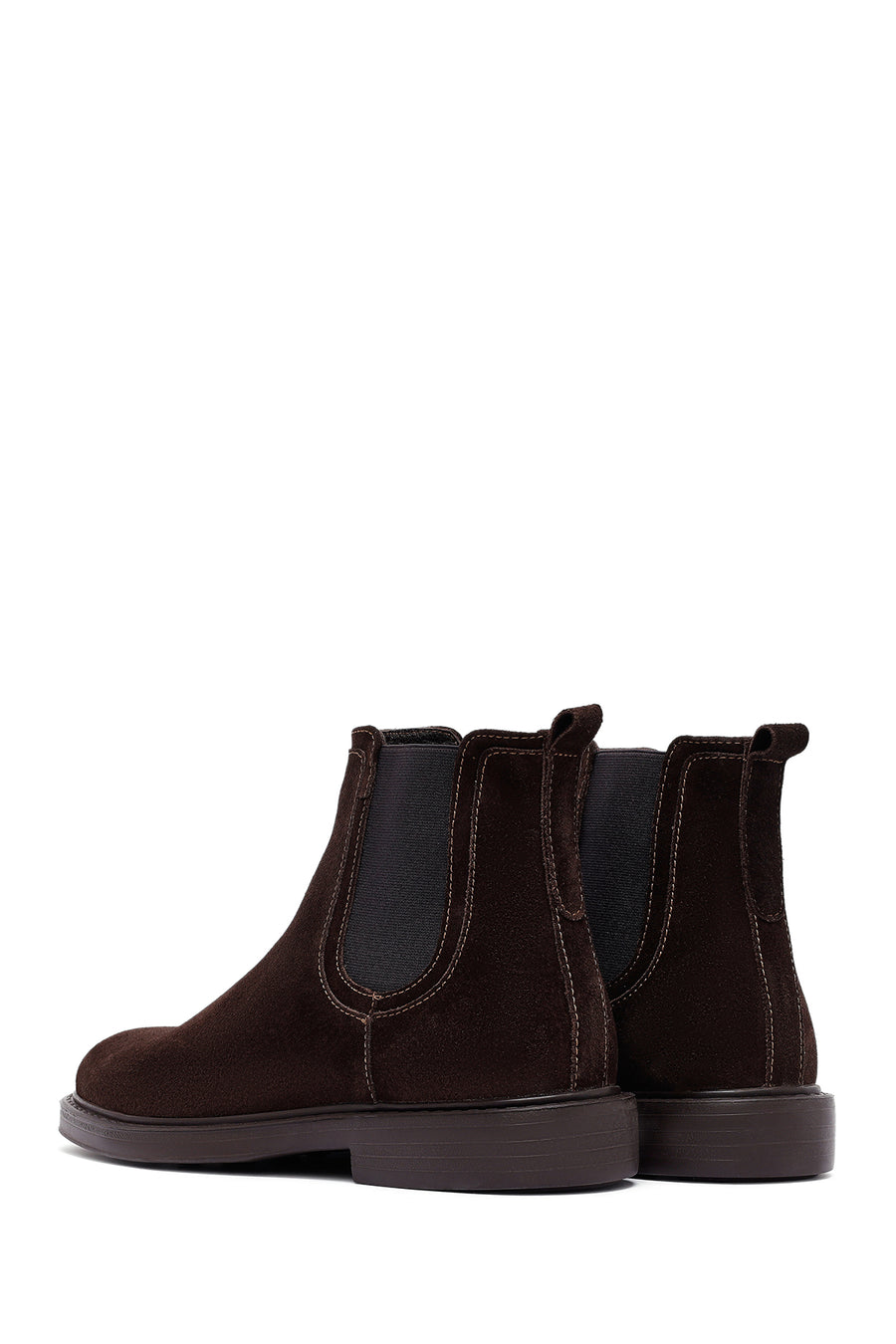 Male Brown Suede Chelsea Boots