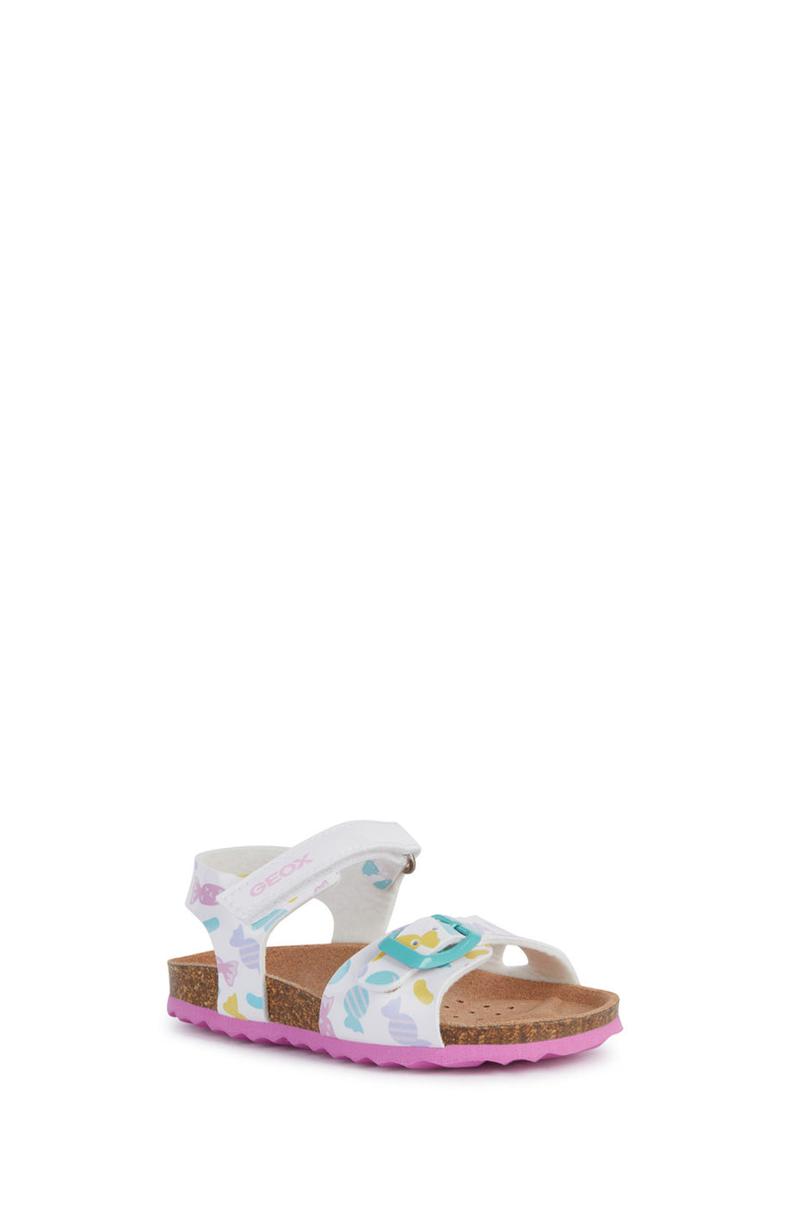 Geox Baby Girl White Chalki Strappy Leather Sandals